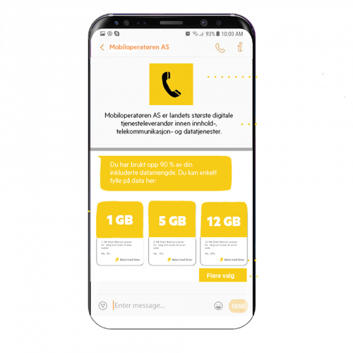 mockup mobiloperatøren as
